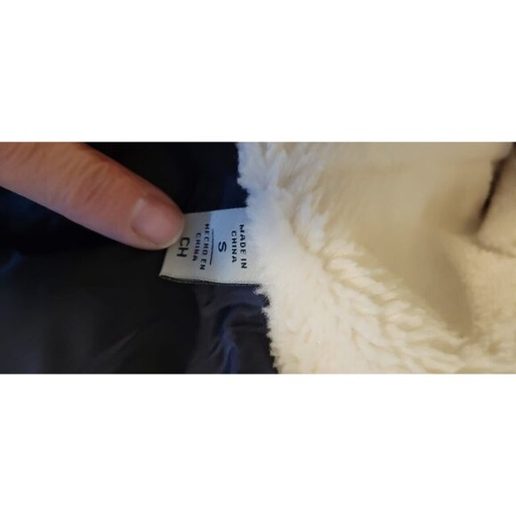 Levi's Men's Hooded Sherpa Puffer Quilted Lined Red Jacket Size Small LM2RN076 - Picture 10 of 12